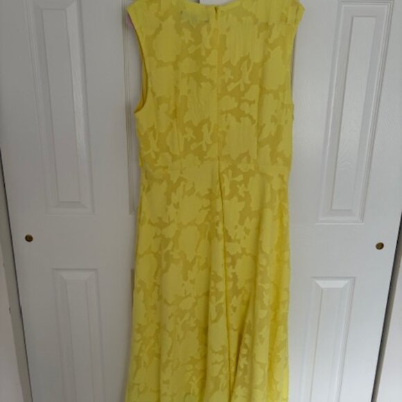 🌼 Jason Wu x ELOQUII Yellow Pleated Midi Dress – Size 18 - Picture 5 of 14